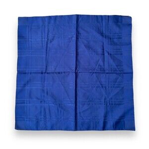 Vintage Blue Square Scarf 18.5” X 19” Women Scarve